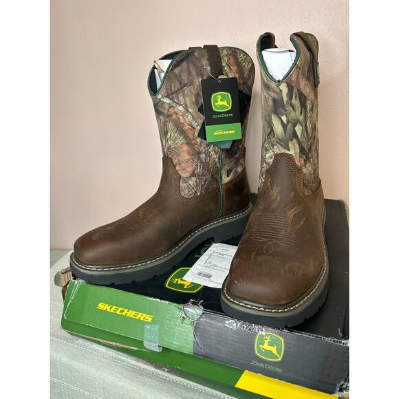 Skechers x John Deere Rowood Moss Burrow 256021 Men\'s Waterproof Work Boot 10.5 main image 9